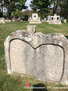 Heart-shaped tombstones in Balatonudvari