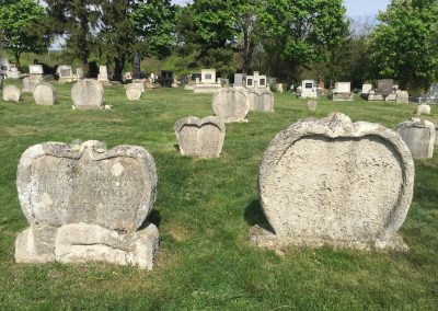 Heart-shaped tombstones in Balatonudvari