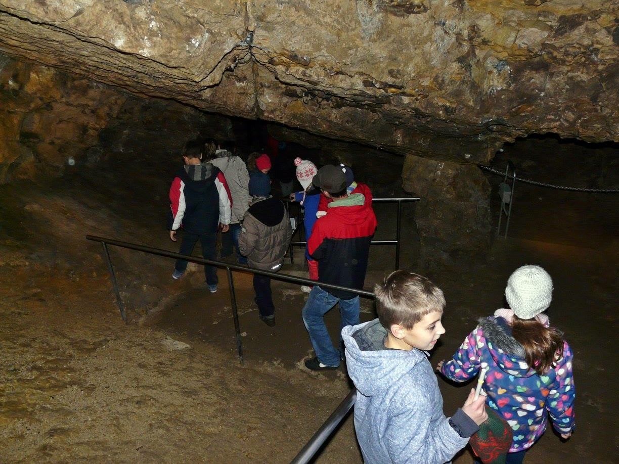 Inside the Lóczy Cave in Balatonfüred.